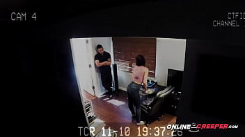 Cleaning Chick Polishes Bruno' Big Cock In Different Poses