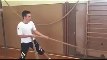 Stepson Pulling A Rope Out Of Her Ass