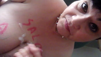 Chienne Marie Bien Arrosée De Foutre Sur Ses Grosses Miches D_esclave