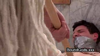 Two Gays Fuck Two Bound With Leather Masks Gays