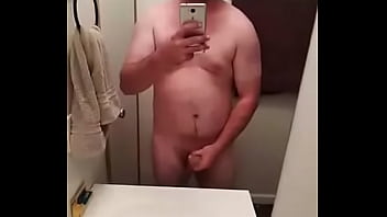 Cute Guy Masturbating Infront Of Mirror
