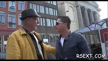 Lewd Old Stud Takes A Tour In Amsterdam' Redlight District