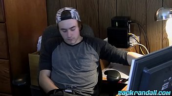 Sweet Looking Ty Evans Solo Masturbating In The Office