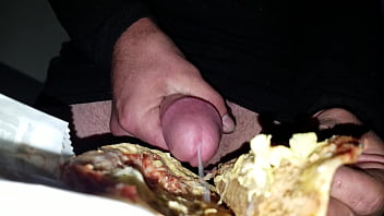 Masterbating Into Jackinthebox Taco Cum Shot