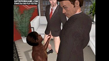 Two 3d Hunks Sucking And Fucking An Ebony Stud