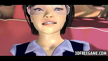Hot 3d With Glasses Rides A Big Black Dick