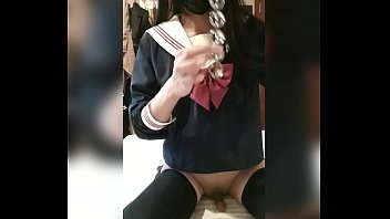 Amira Chuyue|asian School Girl Crossdresser| First Time Playing My New Beads