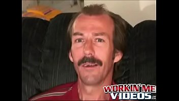Guy With A Mustache Tugs His Cock Before Cumming Hard