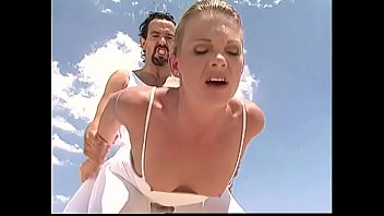 Excellent Blonde Lady In White Gets Dick In Her Tight Asshole In The Middle Of The Desert