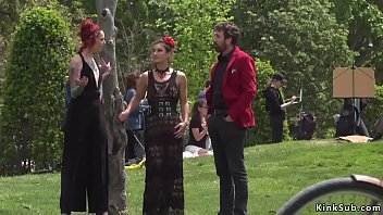 Alt Mistress Disgraces Spanish Babe In Public