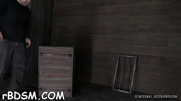 Blindfolded And Gagged Beauty Gets Her Cum-hole Shovelled With Toy