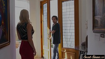 Busty Stepmom Gets Her Pussy Jizzed On