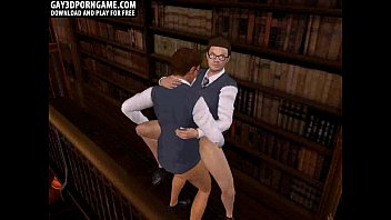 Horny 3d Cartoon Hunk Gets Fucked In The Library - anal, hardcore, 3d, anime, cartoon, gay - Video 6150208