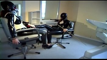 Mistress Enjoys Her Latex Muppet