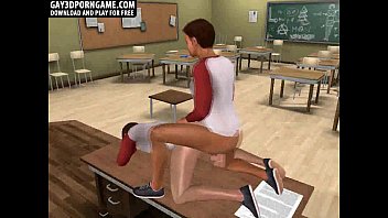 Horny 3d Cartoon Stud Getting Fucked After Class