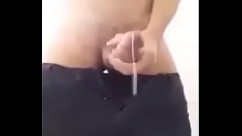 Musterbat In Bathroom