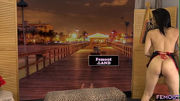 Solo Trap Tugging Her Hard Cock In Closeup