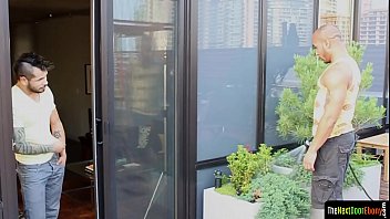 Ripped Black Hunk Slamming Latino Ass