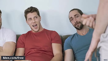 (colby Keller, Jacob Peterson, Paul Canon, Roman Cage, Trevor Long) - My Whore Of A Roommate - Jizz Orgy - Trailer Preview - Men.com