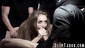 Busty Teen Lena Paul Gangbanged By Big Dick Masked Thugs