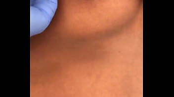 Hot Africa Girl Working On Her Nipple