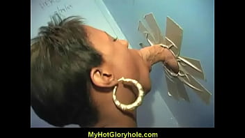 Gloryhole Blowjob - Sexy Girl Sucking Cock 10