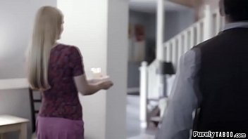 Busty Birthdaygirl Grabs Her Stepdads Cock And Stepmoms Tits