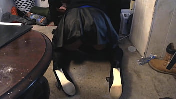 Crossdresser Ass And Leg Tease