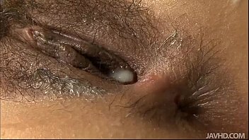 Ai Ootomo In Sexy Pink And Black Satin Banged Doggie Style