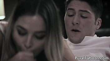 Taboo Teen Stepdaughter Gets Facialized