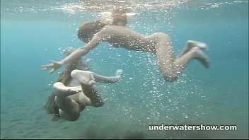 Julia And Masha Are Swimming Nude In The Sea