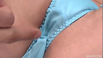 Japanese Model Rika Kurachi Looks Fantastic In Her Blue Lingerie Being Fondled