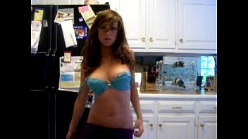 Young German Teen Stripping In The Kitchen ( Hidden Hollywood Tapes -