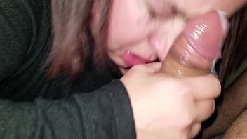 Sexy Bbw Makeup Smear Car Blowjob Facial