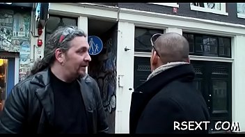 Nice-looking Amsterdam Hooker Rides A Large Hard Rod Passionately