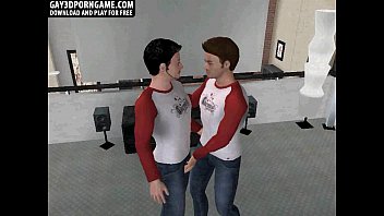 Two Hot 3d Twins Are Going Ass To Ass With A Dildo