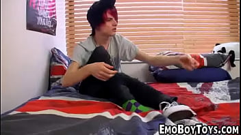 Emo Twink Gets Naked Plays With Dick