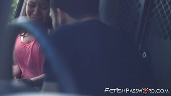 Asian Hitchhiker Mena Mason Rammed After Van Throat Fuck
