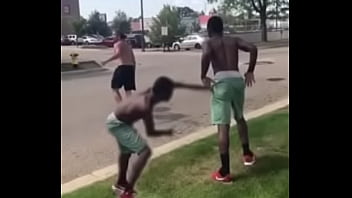Two Big Guys Smack Each Other Silly