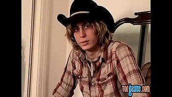 Skinny Twinkie Teases With His Feet And Masturbates Solo