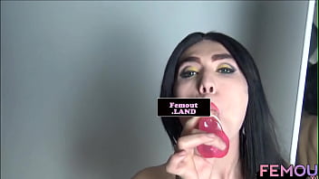 Toy Loving Femboy Filmed In Solo Scene