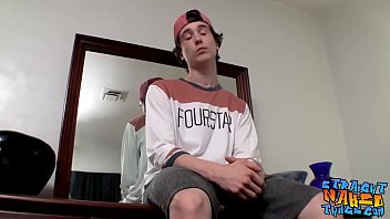 Skinny Straight Thug With Tattoos Grabs His Dick And Wanks