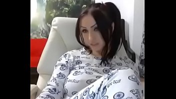 Who Is She? - teen, boobs, brunette, busty, webcam, pajamas, cam - Video 3399017
