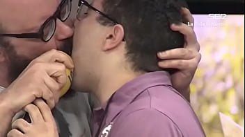 Mature Canarian Father And Confuse Mustache Boy.