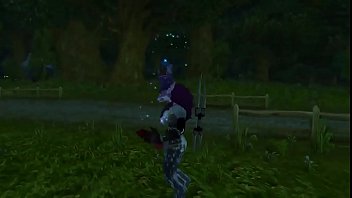 Worgen Futa Works Up A Sweat For Her Fans Two