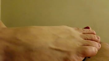 Slut Gf Gives Footjob