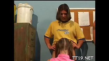 Lewd Teacher Licks Student' Hairless Pussy And Fingers Ass