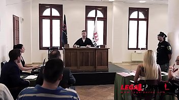 Sexy Lawyer Helena Valentine Negotiates Dp At Court With Horny Babe Aisha Gp362