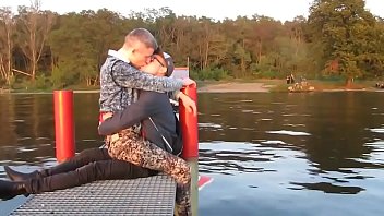 Two Hot Gays Kisses Each Other With Passion Outdoor