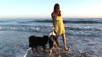 Natural Beauty Gabby In Public